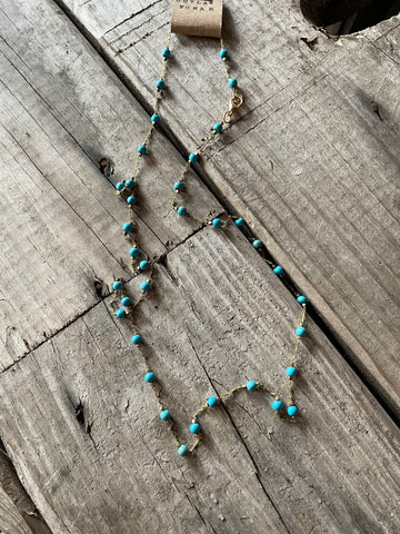 turquoise beaded chain