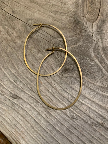 large oval hoops