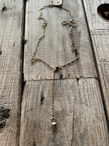 vintage Swarovski crystal drop necklace
