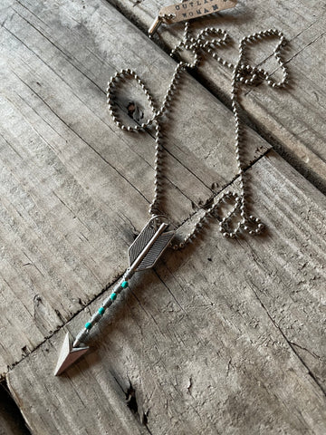 beaded arrow necklace